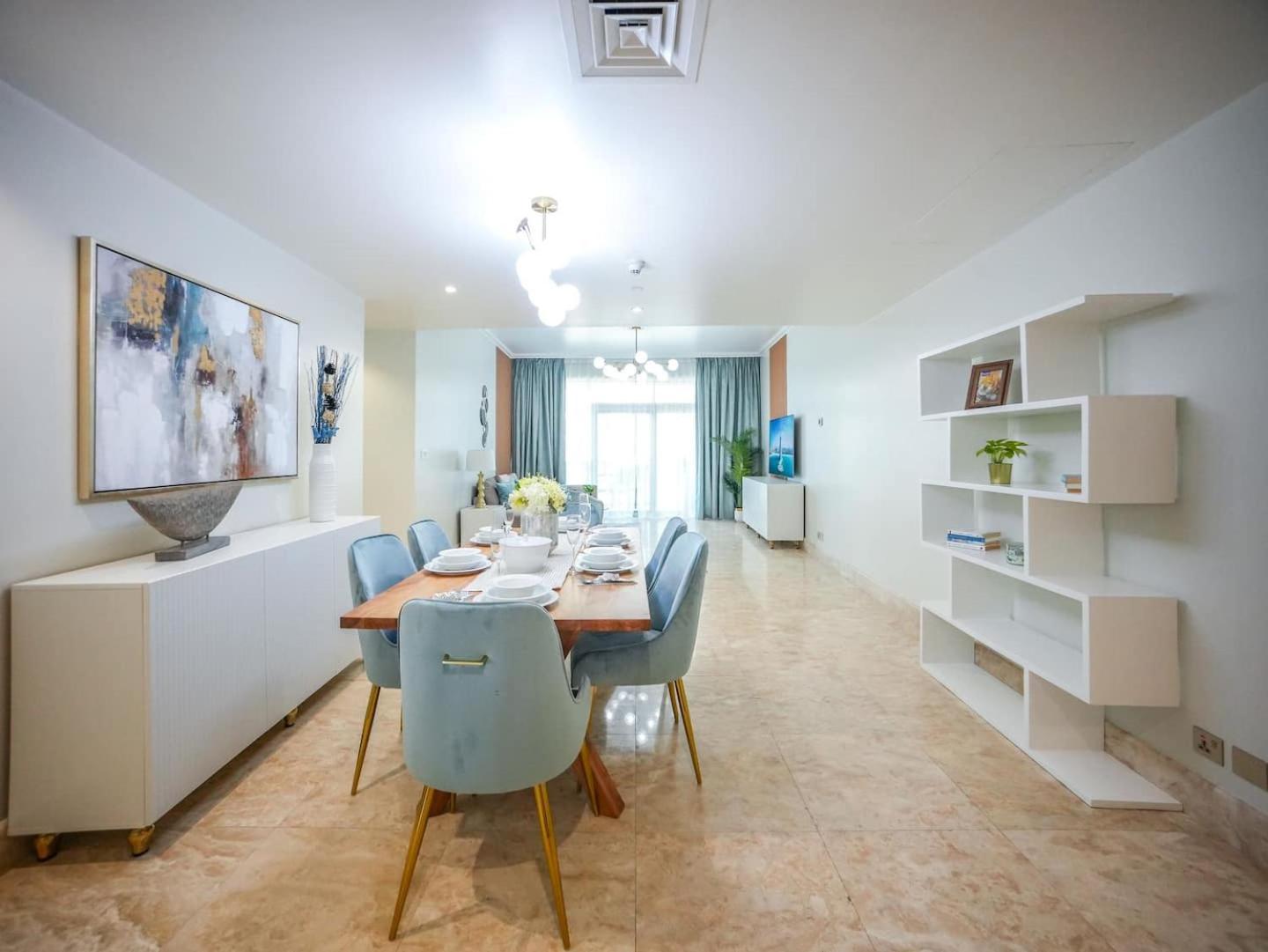 Deluxe 3 Bedroom With Marina & Sea View Dubai Dış mekan fotoğraf